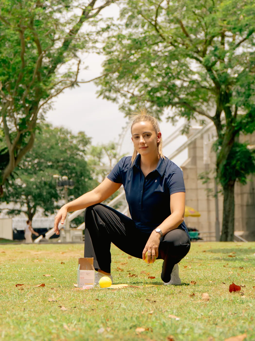 Bronwen coaching outdoors